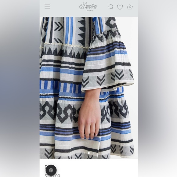 Devotion Twins Ella Mini Dress - Black/Blue - Size Small - NWT - Picture 5 of 16